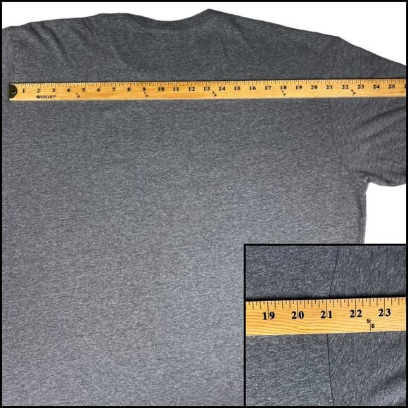 Men's Canada Tee Shirt 2XL Crew Neck Short Sleeve Gray Grey Size 2XL - Picture 5 of 9